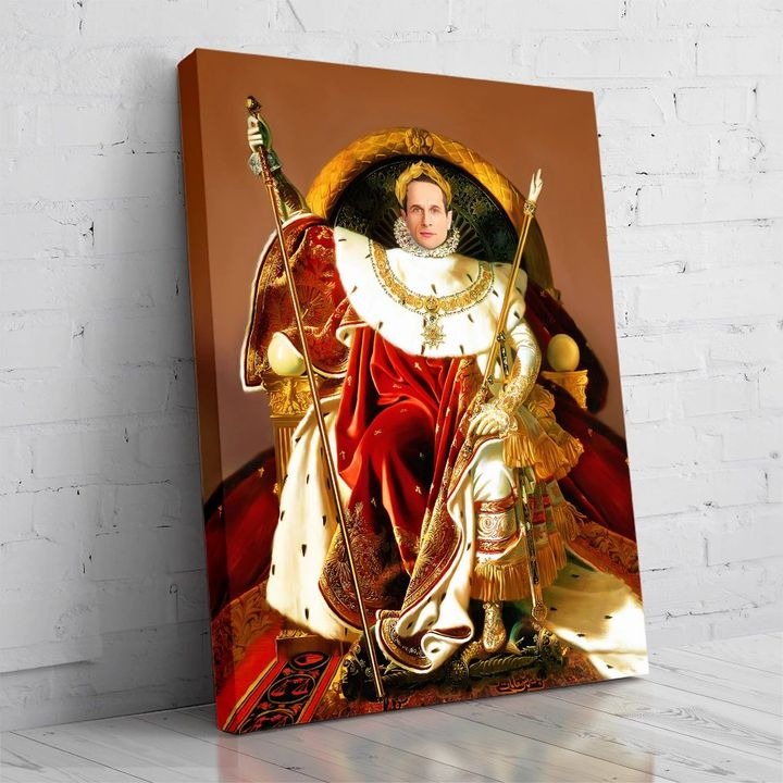 The Emperor Personalized Male Portrait Poster Canvas Print