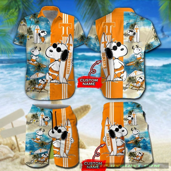 New Launch Personalized Tennessee Volunteers Snoopy Surfing Hawaiian Shirt
