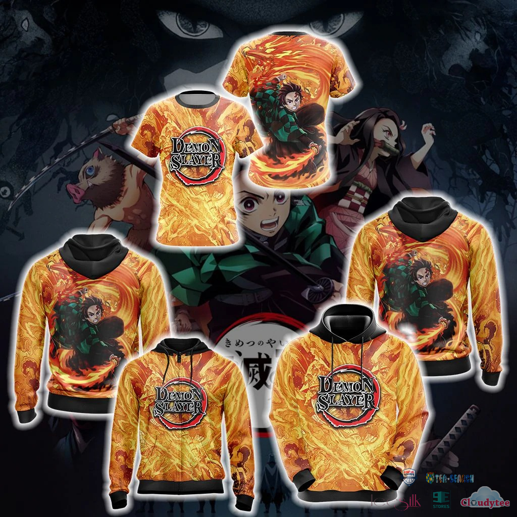 2022 Hot Sale Demon Slayer Unisex 3D Hoodie T-Shirt
