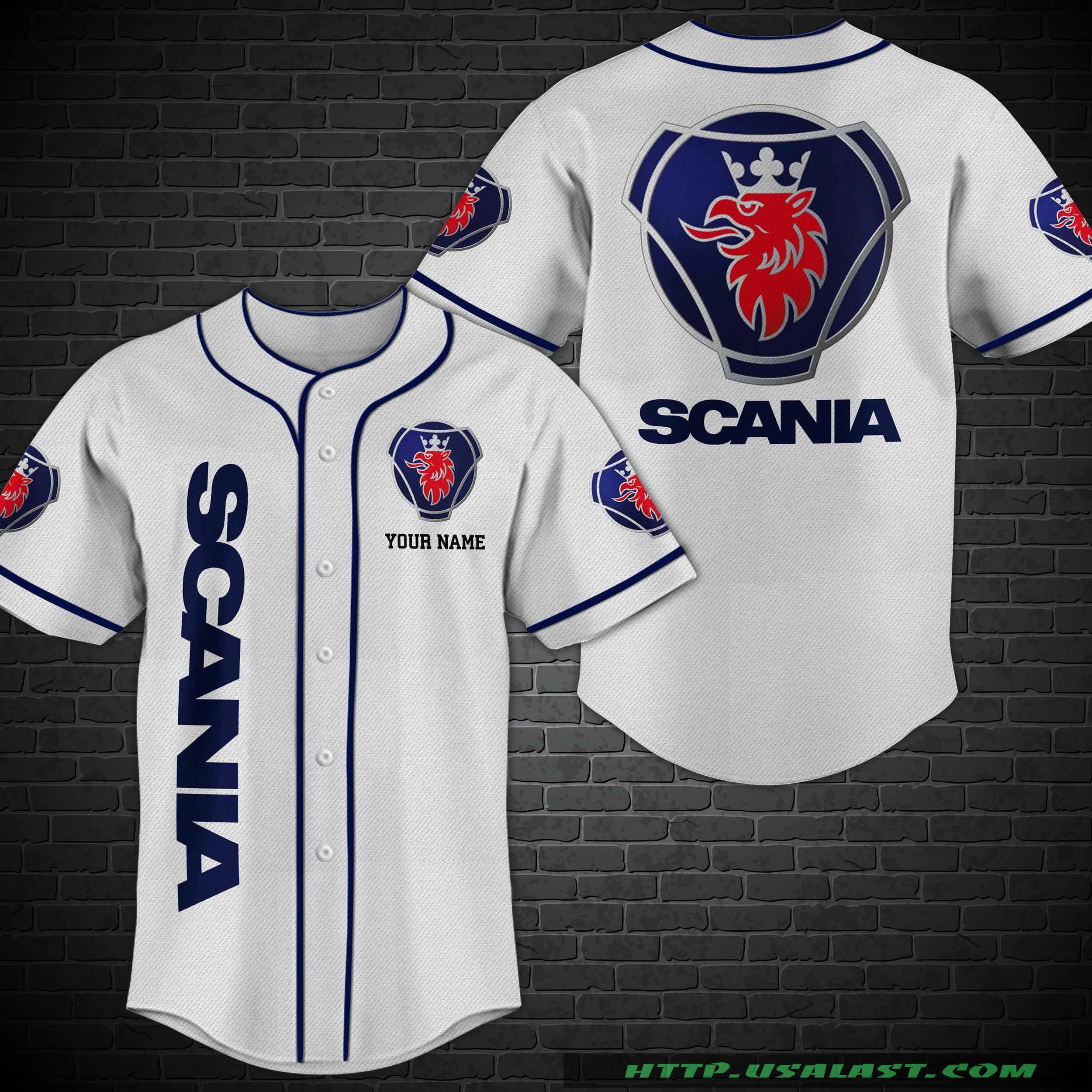 Trending Scania Custom Name Baseball Shirt
