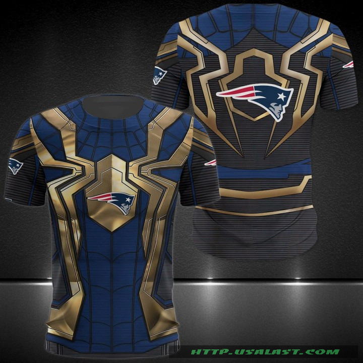 Amazing New England Patriots Spider Man 3D Hoodie Sweatshirt T-Shirt
