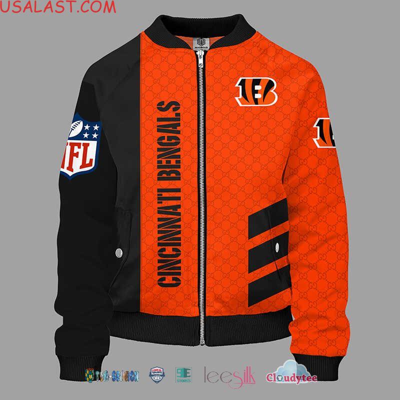 Available Gucci Cincinnati Bengals NFL Bomber Jacket