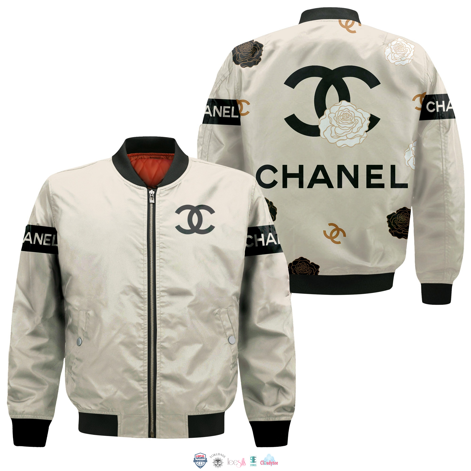 Luxurious Chanel Luxury Fashion 3D Bomber Jacket