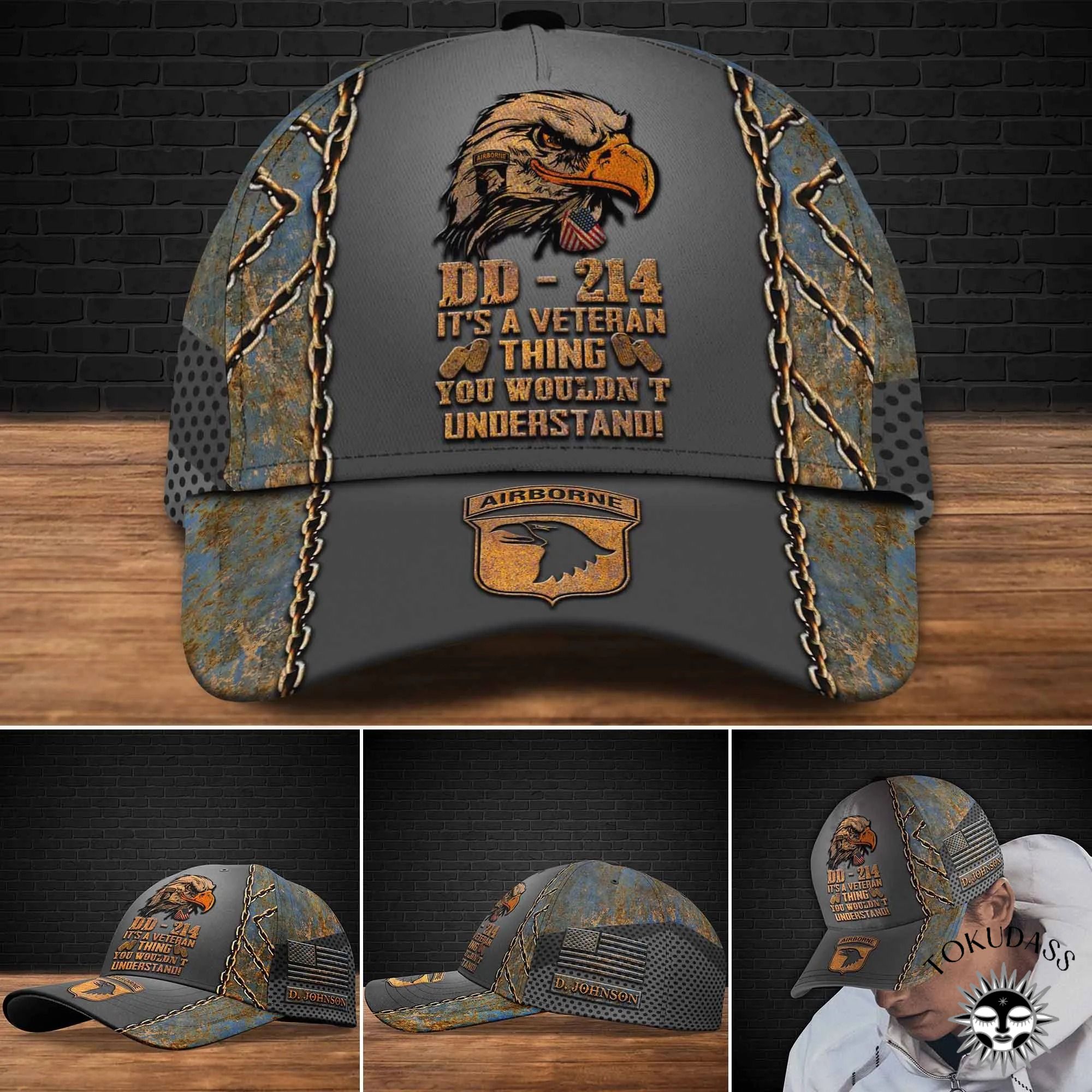 Personalized 101st Airborne Division DD-214 It’s A Veteran Thing You Won’t Understand Cap