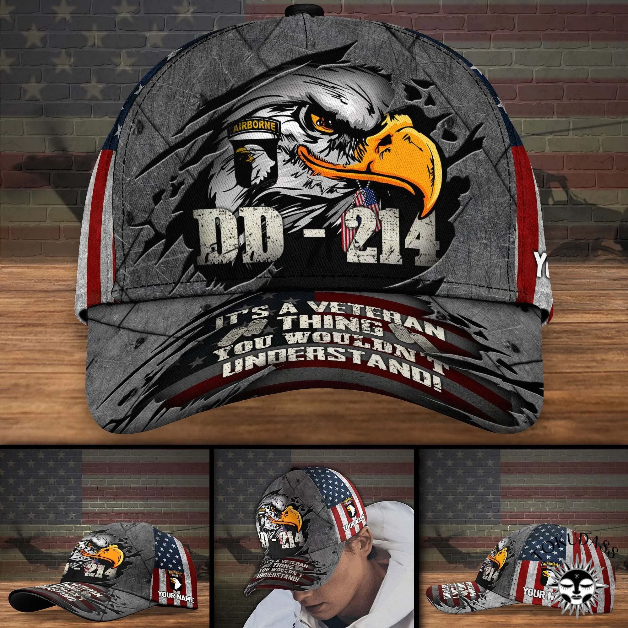 101st Airborne Division DD 214 It’s A Veteran Thing You Wouldn’t Understand Custom Cap 