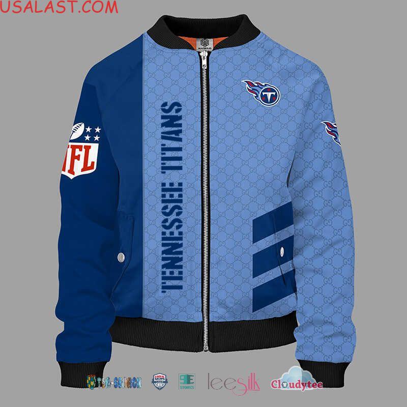 For Fans Gucci Tennessee Titans NFL Bomber Jacket