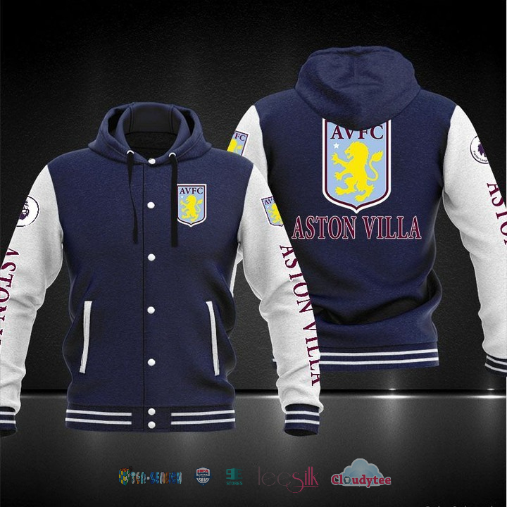 Hot Aston Villa F.C Baseball Hoodie Jacket