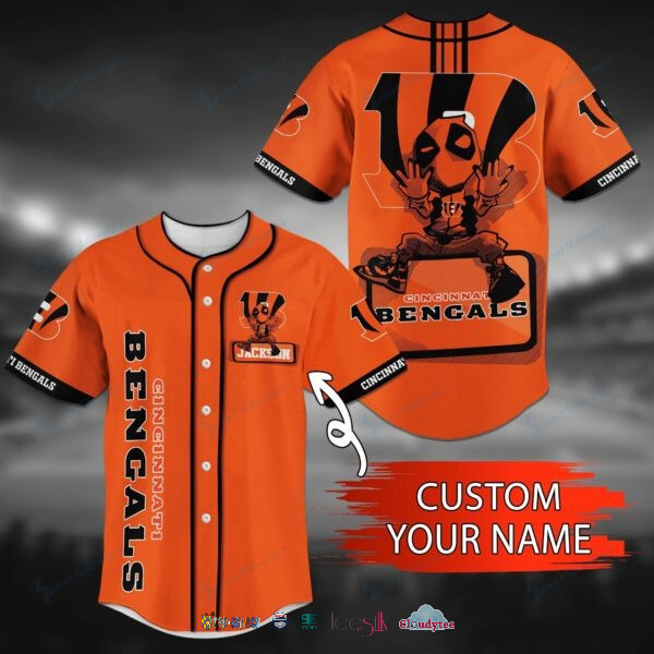 Perfect – Cincinnati Bengals Deadpool Personalized Baseball Jersey Shirt