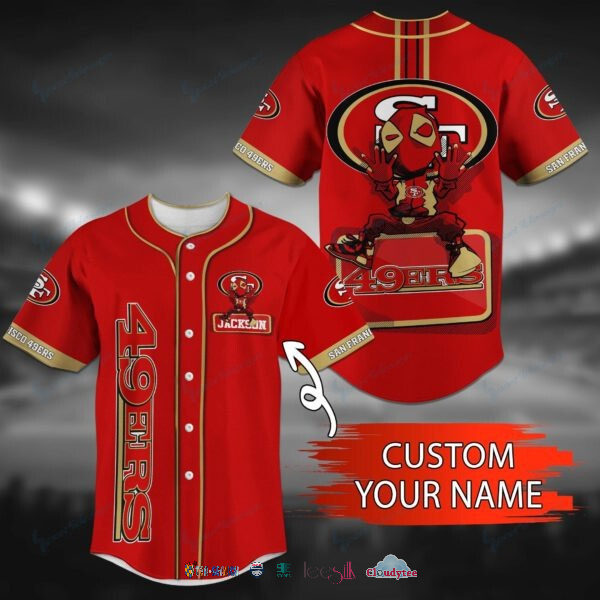 Limited Edition San Francisco 49ers Deadpool Personalized Baseball Jersey Shirt