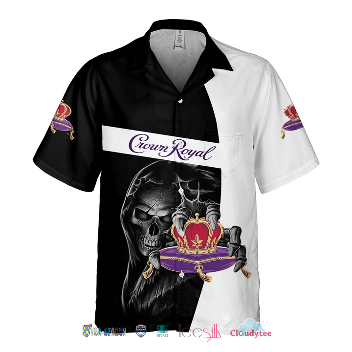 Best Selling Crown Royal Skull Tropical Short Sleeve Shirt