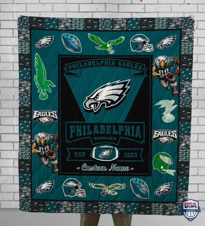 Top Hot Philadelphia Eagles NFL Logo History Personalized Bedding Set