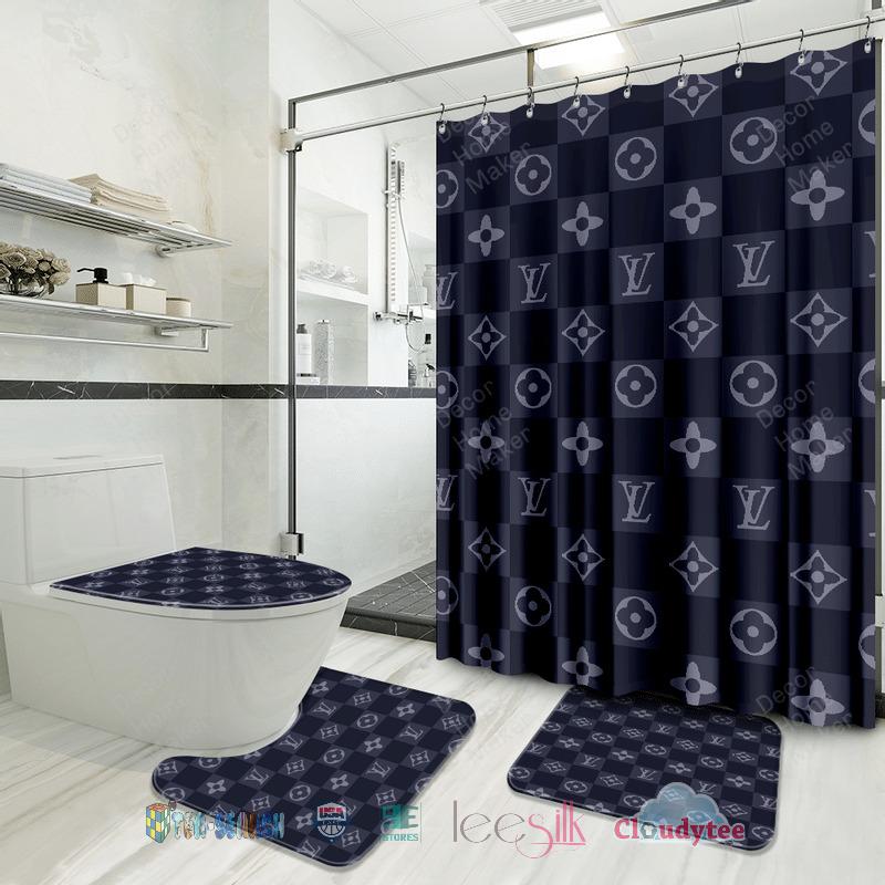Luxurious Louis Vuitton Luxury Bathroom Set Shower Curtain Style 37