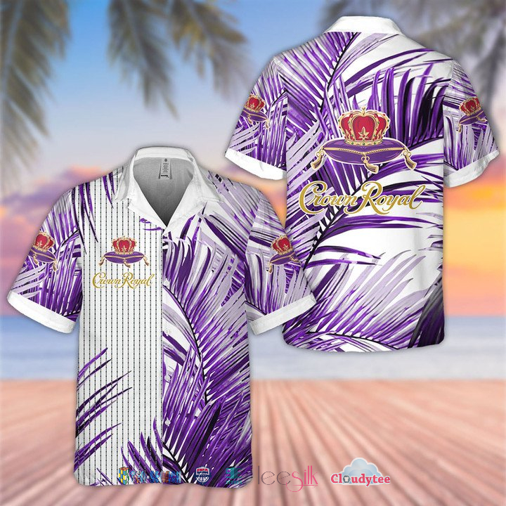 2022 Hot Sale Crown Royal Tropical Floral Hawaiian Shirt