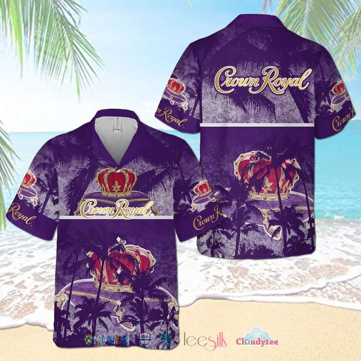 Low Price Crown Royal Palm Tree Hawaiian Shirt