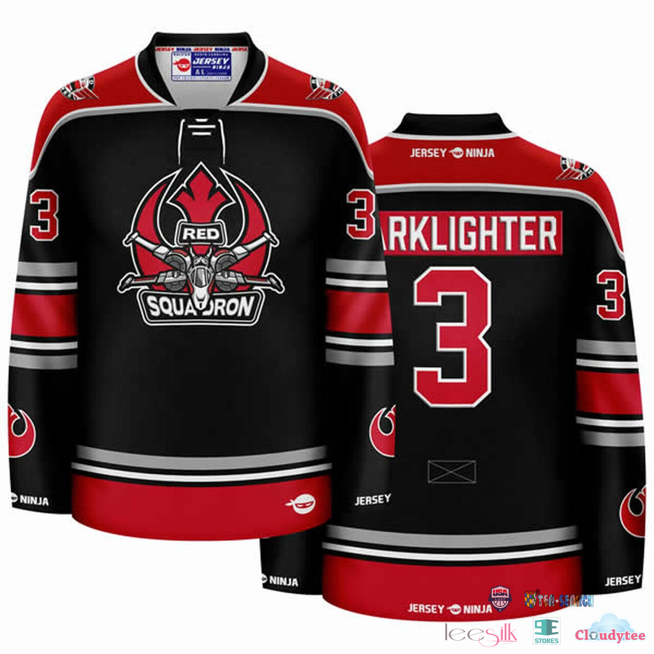 Jersey Ninja - San Francisco 49ers Black Hockey Jersey