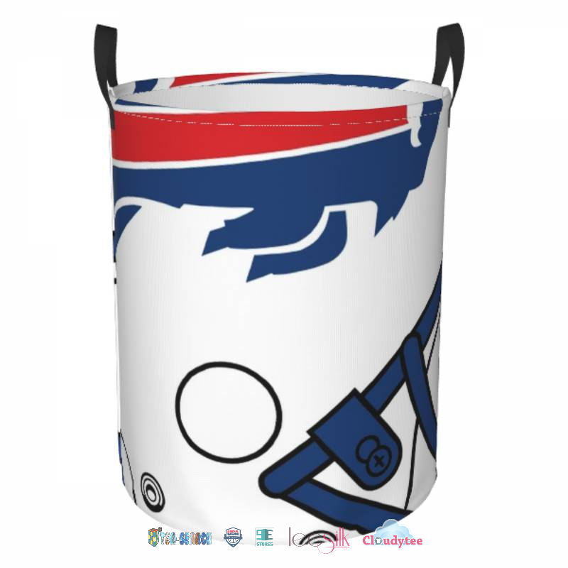 Beautiful NFL Buffalo Bills White Laundry Basket