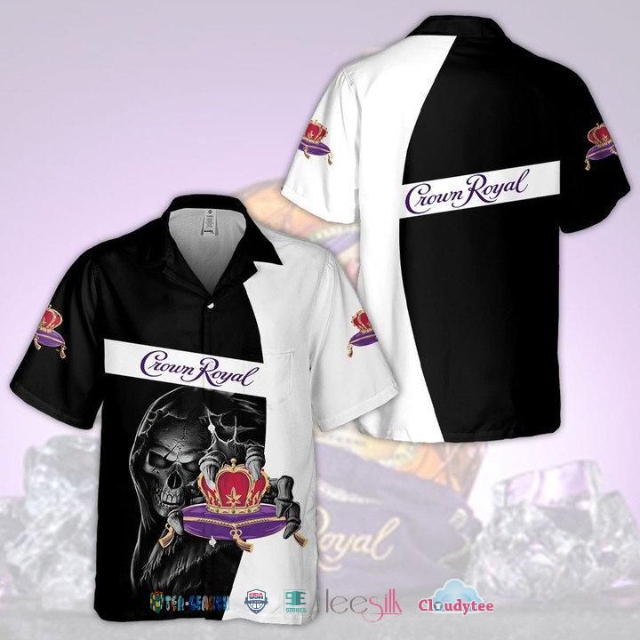 Best Selling Crown Royal Skull Tropical Short Sleeve Shirt