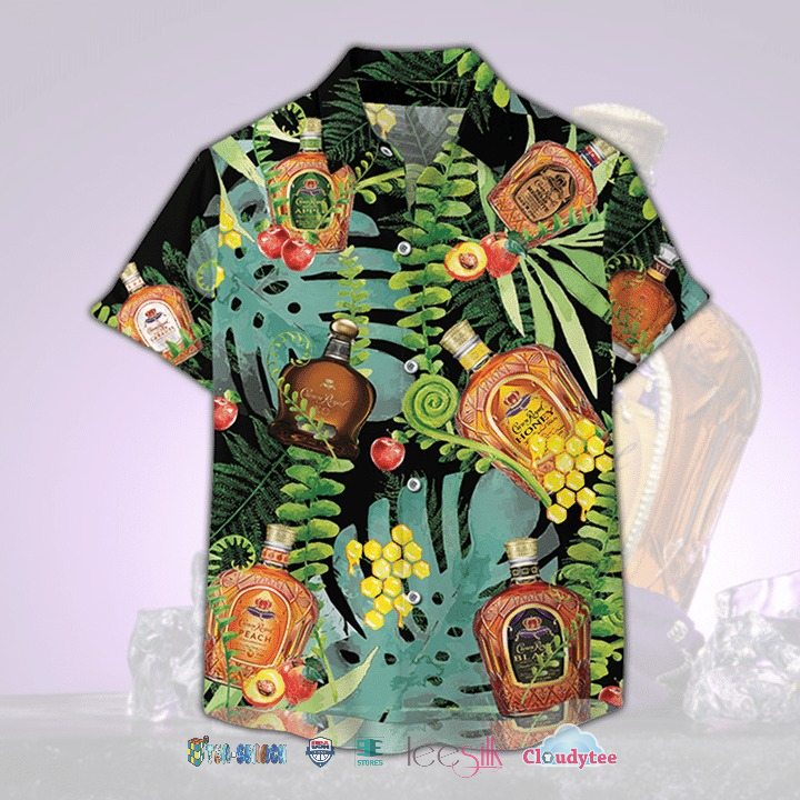2022 Hot Sale Crown Royal 3D Hawaiian Shirt Beach Short