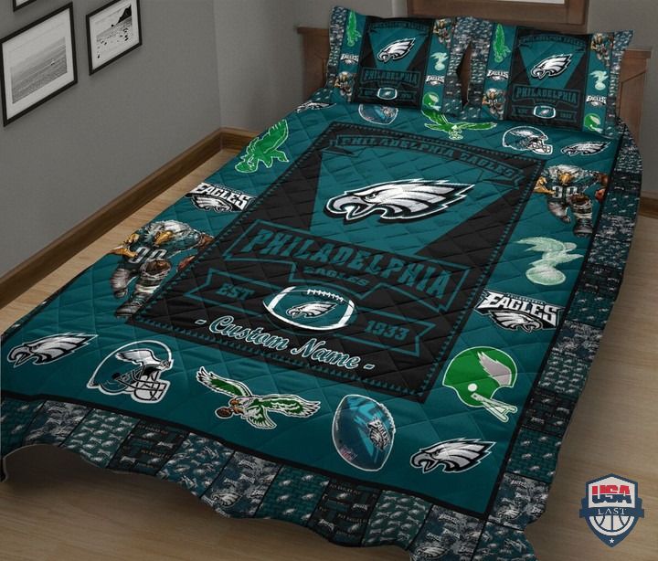 Top Hot Philadelphia Eagles NFL Logo History Personalized Bedding Set