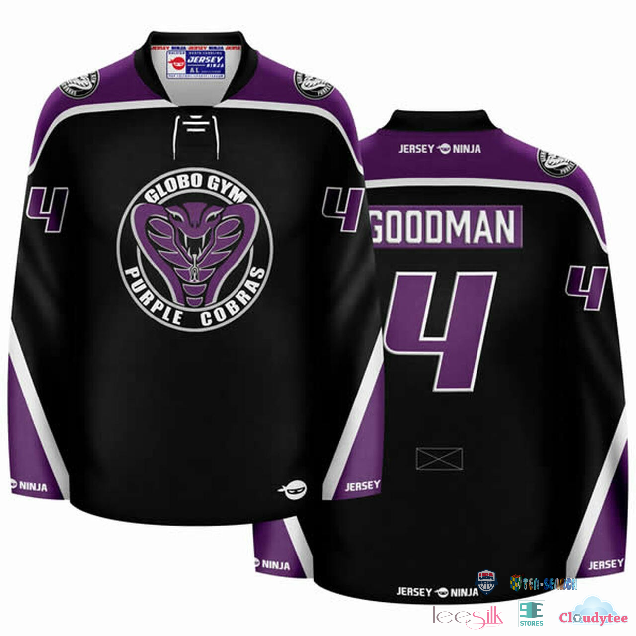 Available Globo Gym Purple Cobras Personalized Hockey Jersey