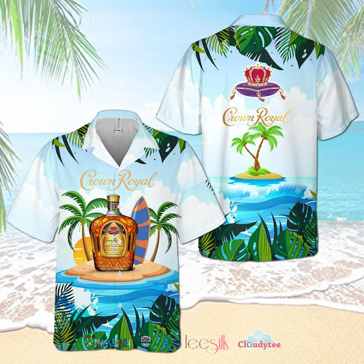 Available Crown Royal Tropical Island Hawaiian Shirt