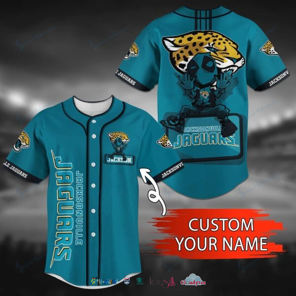 2022 Hot Sale Jacksonville Jaguars Deadpool Personalized Baseball Jersey Shirt