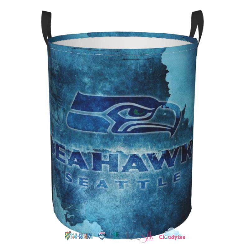 Low Price Seattle Seahawks Tie Dye Laundry Basket