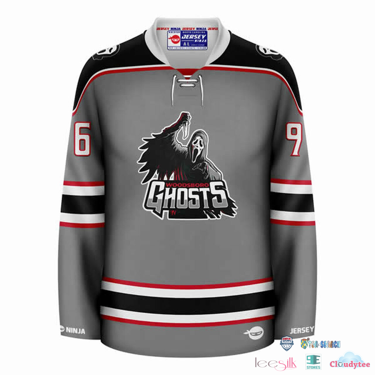 Jersey Ninja - San Francisco 49ers Black Hockey Jersey