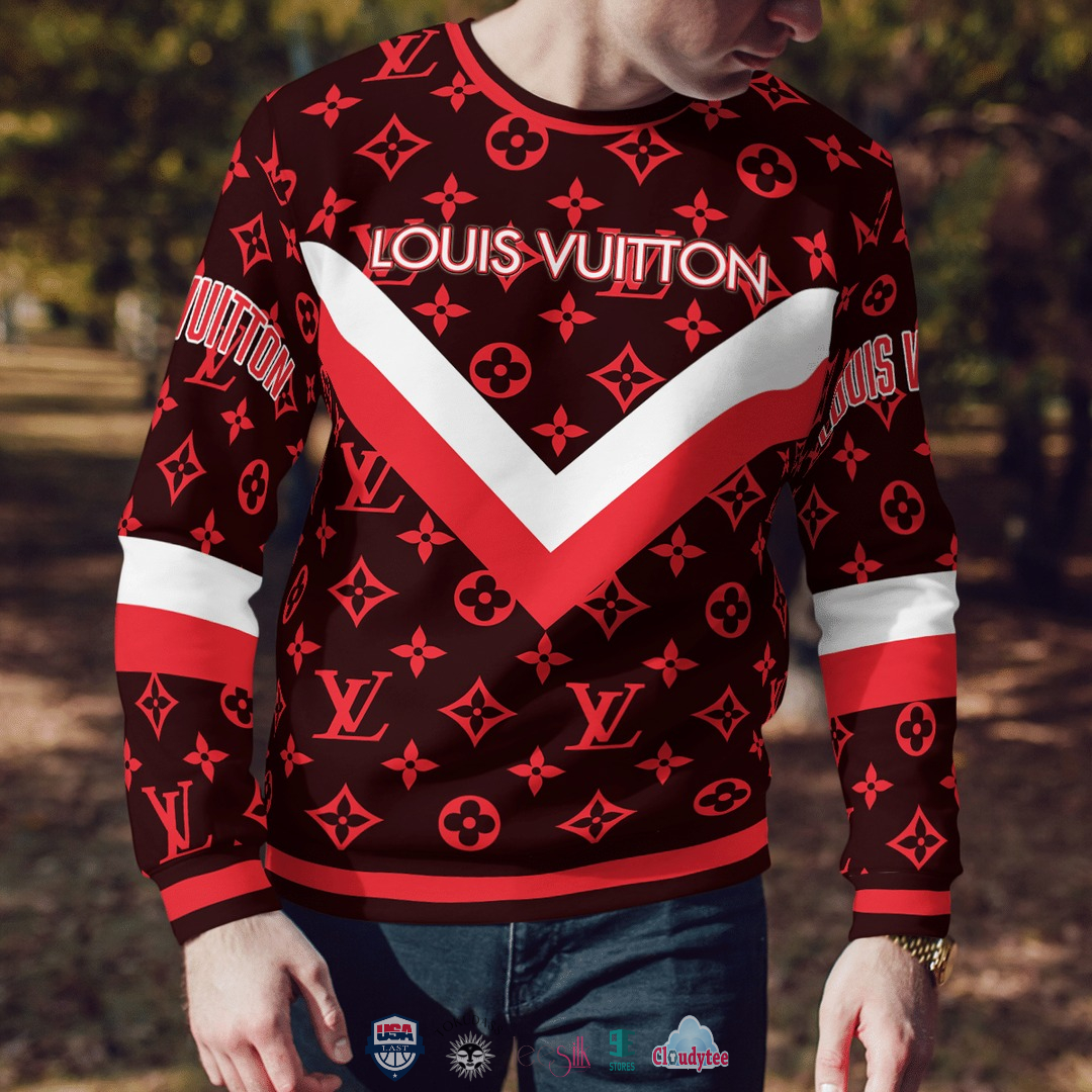Gildan  Tops  Christmas Tree Sweater Shirt Louis Vuitton Lv  Poshmark