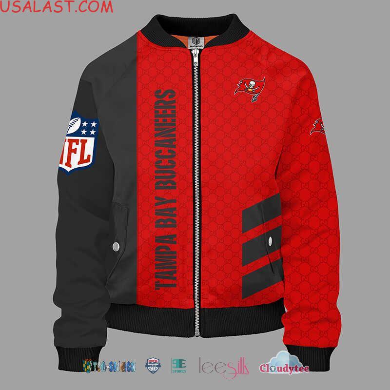 Excellent Gucci Tampa Bay Buccaneers NFL Bomber Jacket