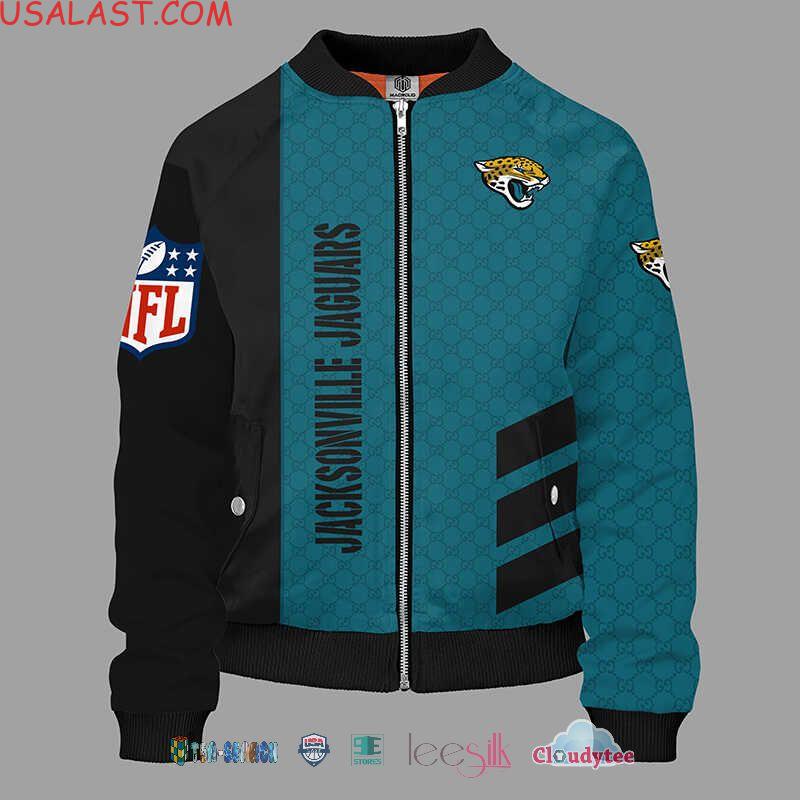 Best Gucci Jacksonville Jaguars NFL Bomber Jacket