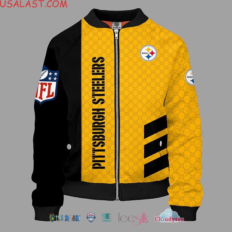 Cool Gucci Pittsburgh Steelers NFL Bomber Jacket