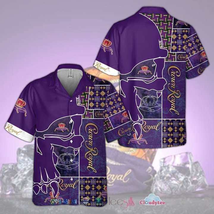 2022 Hot Sale Crown Royal Short Sleeve Hawaiian Shirt