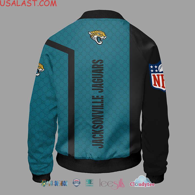 Best Gucci Jacksonville Jaguars NFL Bomber Jacket