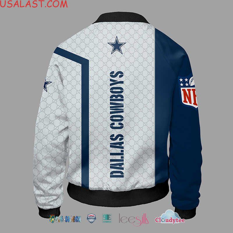 Awesome Gucci Dallas Cowboys NFL Bomber Jacket