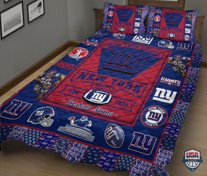 Top Finding New York Giants NFL Logo History Personalized Bedding Set