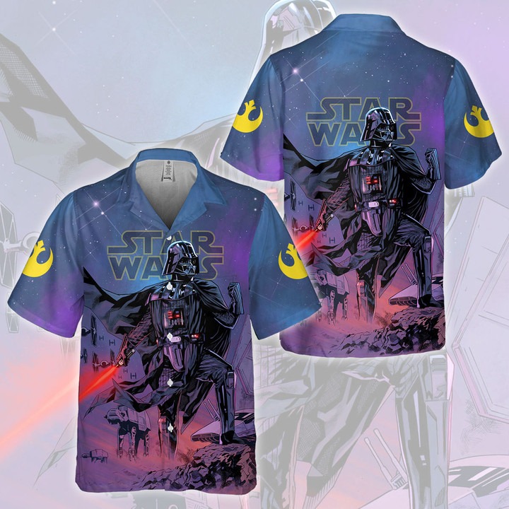 New Darth Vader Star Wars Short Sleeve Aloha Shirt