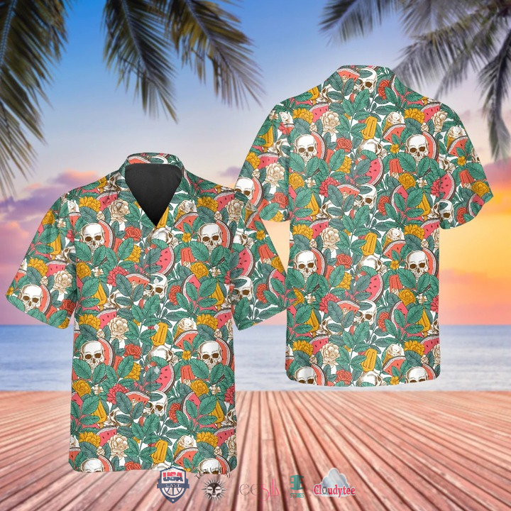 Where To Buy Watermelon Skull Hawaiian Shirt