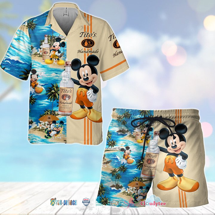 Available Mickey Mouse Tito’s Handmade Hawaiian Shirt Beach Short