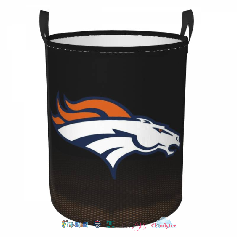Great NFL Denver Broncos Logo Laundry Basket