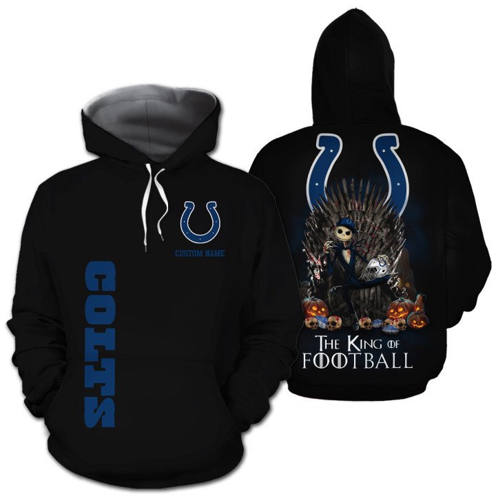 Indianapolis Colts The King Of Football Custom Name 3D All Over Print Shirt