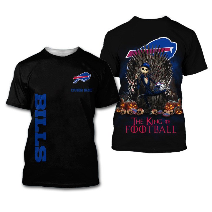 Buffalo Bills The King Of Football Custom Name 3D All Over Print Shirt