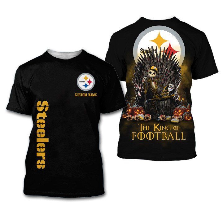 Pittsburgh Steelers The King Of Football Custom Name 3D All Over Print Shirt