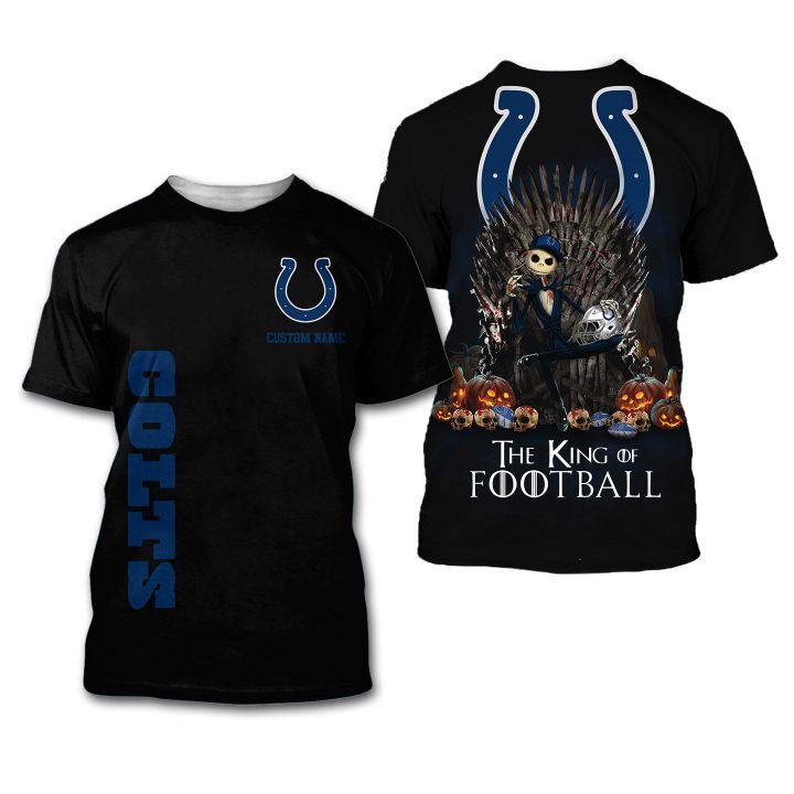 Indianapolis Colts The King Of Football Custom Name 3D All Over Print Shirt