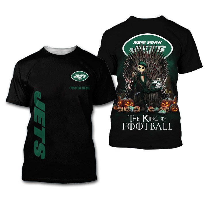 New York Jets The King Of Football Custom Name 3D All Over Print Shirt