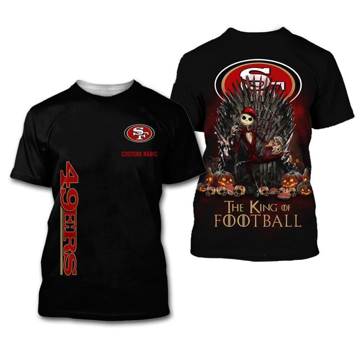 San Francisco 49ers The King Of Football Custom Name 3D All Over Print Shirt
