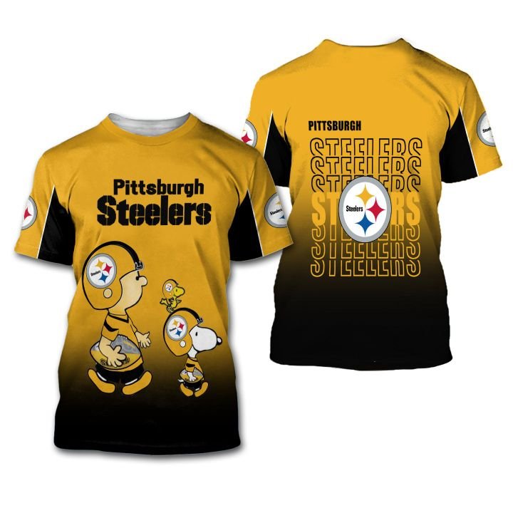 Pittsburgh Steelers American Football Team The Snoopy Show 3D All Over Print Shirt