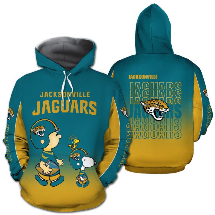 Jacksonville Jaguars American Football Team The Snoopy Show 3D All Over Print Shirt