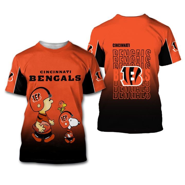 Cincinnati Bengals American Football Team The Snoopy Show 3D All Over Print Shirt