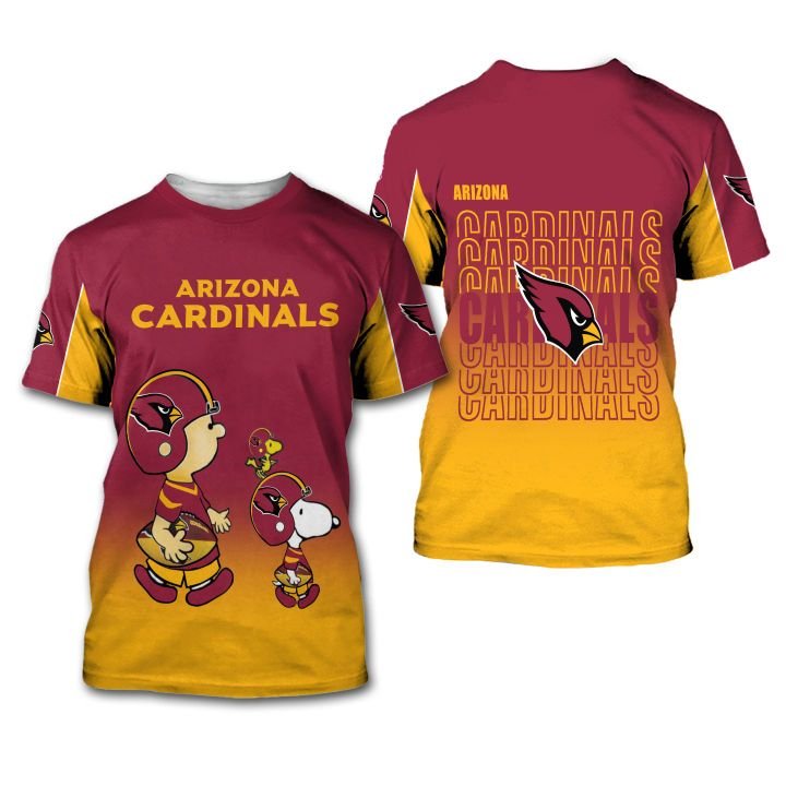 Arizona Cardinals American Football Team The Snoopy Show 3D All Over Print Shirt